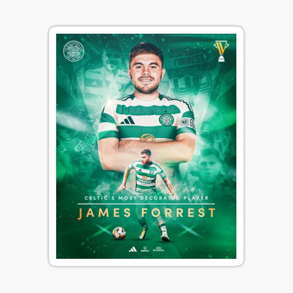 Item preview, James Forrest Celtic FC poster designed and sold by Jimbobno9.