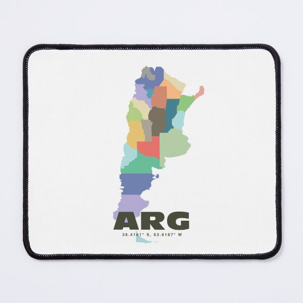 Item preview, Colorful Argentina Map Poster | Modern ARG Art | Argentine Provinces Wall Art | Gift for Traveler and Argentina Lover designed and sold by CartoPrints.
