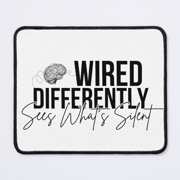 Item preview, Wired differently, sees what’s silent designed and sold by Chrystelle Hubert.