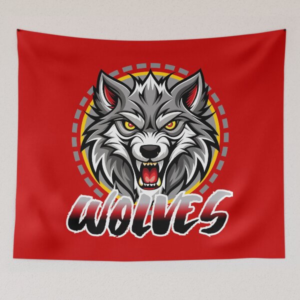 Item preview, ANIMAL SPORTS TEAM LOGO - WOLF WOLVES - GO! D1 designed and sold by CuPensky.