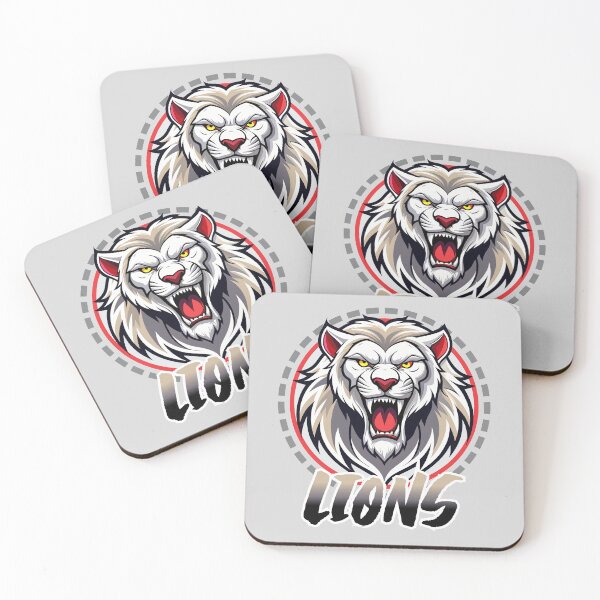 Item preview, ANIMAL SPORTS TEAM LOGO - WHITE LION WHITE LIONS - GO! D1 designed and sold by CuPensky.