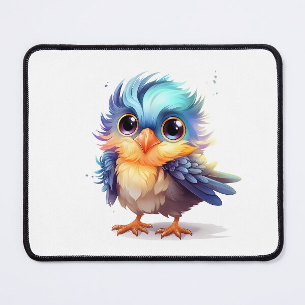 Item preview,  Adorable Fluffy Bird with Big Eyes designed and sold by SylvieVibes.