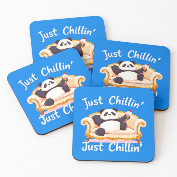 Item preview, Panda Style: Keep Calm and Just Chillin' with Ice Cream designed and sold by Fantabulous.