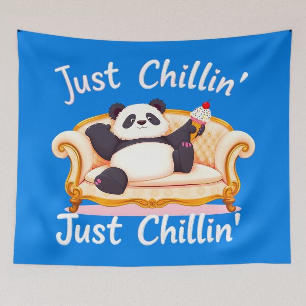 Item preview, Panda Style: Keep Calm and Just Chillin' with Ice Cream designed and sold by Fantabulous.