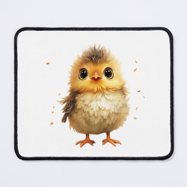 Item preview,  Adorable Fluffy Bird with Big Eyes designed and sold by SylvieVibes.