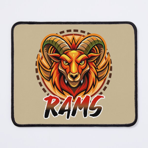 Item preview, ANIMAL SPORTS TEAM LOGO - RAM RAMS - GO! D1 designed and sold by CuPensky.