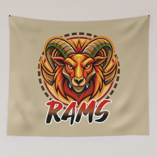Item preview, ANIMAL SPORTS TEAM LOGO - RAM RAMS - GO! D1 designed and sold by CuPensky.
