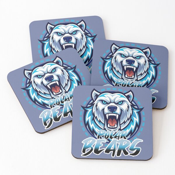 Item preview, ANIMAL SPORTS TEAM LOGO - POLAR WHITE BEARS BEAR - LET'S GO! D1 designed and sold by CuPensky.