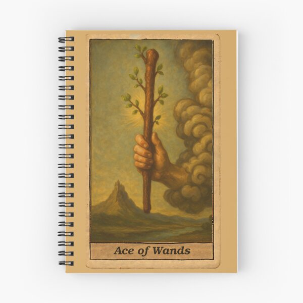 Aperçu de l'œuvre Tarot : As de Bâtons créée et vendue par skoolsarecool.
