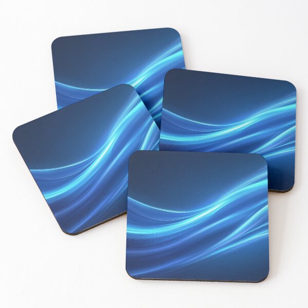 Item preview, Dark Blue Graphic Light Waves 2 designed and sold by SparroCreative.