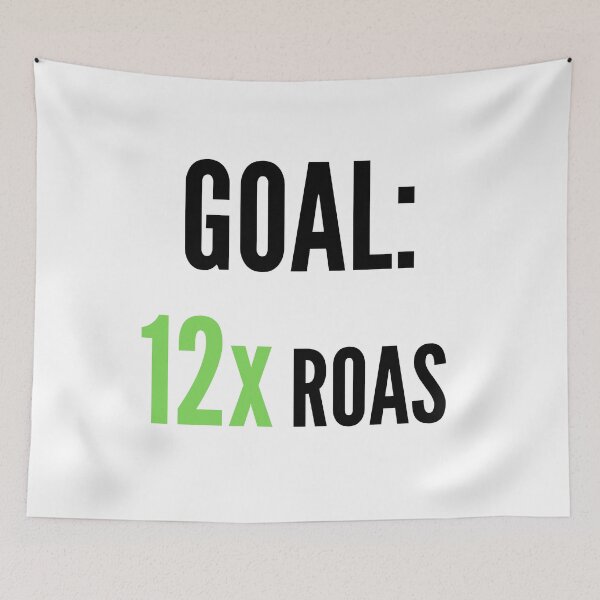 Item preview, Goal: 12x ROAS Motivation - Green designed and sold by VasInd.