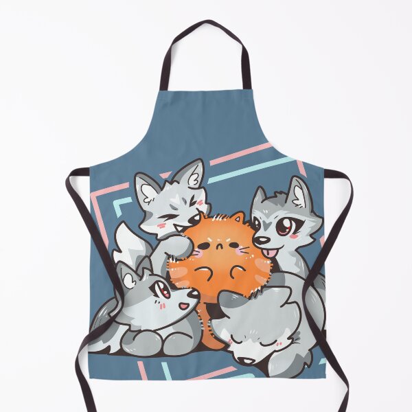 Item preview, A cat and wolf cubs designed and sold by LizzKhung.
