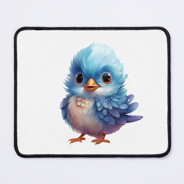 Item preview,  Adorable Fluffy Bird with Big Eyes designed and sold by SylvieVibes.