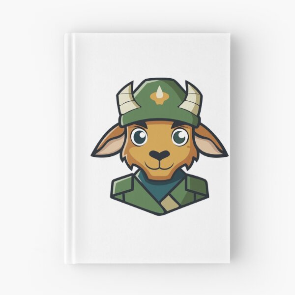 Item preview, Young goat soldier in uniform. designed and sold by GregorySmithRed.