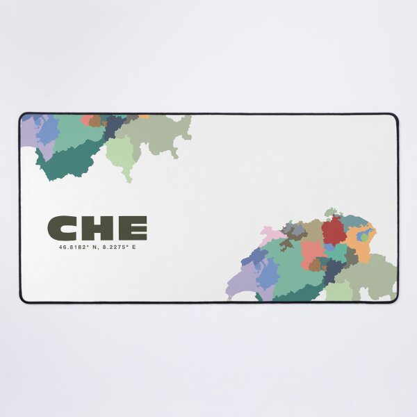 Item preview, Colorful Switzerland Map Poster | Modern CHE Wall Art | Swiss Cantons Art | Gift for Traveler and Switzerland Lover designed and sold by CartoPrints.