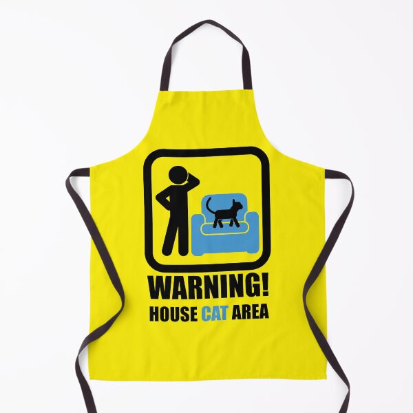 Item preview, SIGN POSTER - WARNING! CAREFUL! - HOUSE CAT AREA designed and sold by CuPensky.