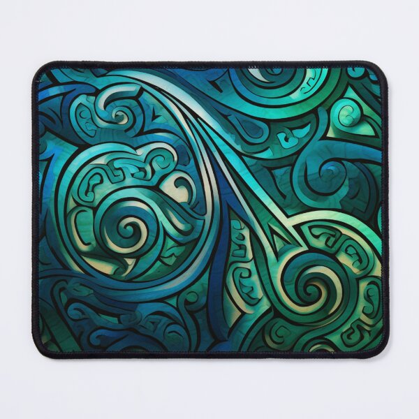 Item preview, New Zealand Māori Paua Pattern Koru Design 390 designed and sold by GrinGalore.