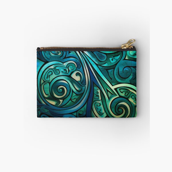 Item preview, New Zealand Māori Paua Pattern Koru Design 390 designed and sold by GrinGalore.