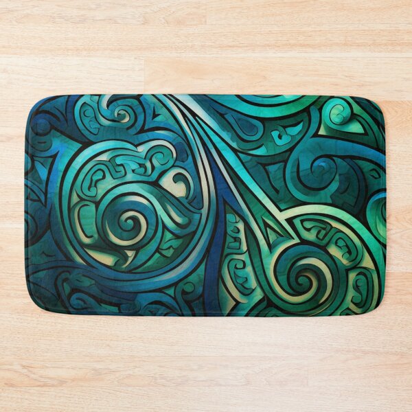 Item preview, New Zealand Māori Paua Pattern Koru Design 390 designed and sold by GrinGalore.