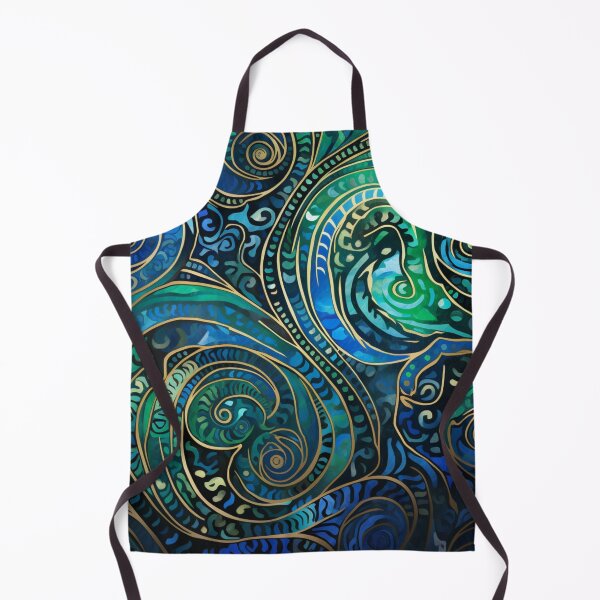 Artikelvorschau, Neuseeland Māori Paua Muster Koru Design 389 entworfen und verkauft von GrinGalore.