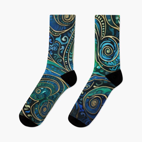 Item preview, New Zealand Māori Paua Pattern Koru Design 389 designed and sold by GrinGalore.