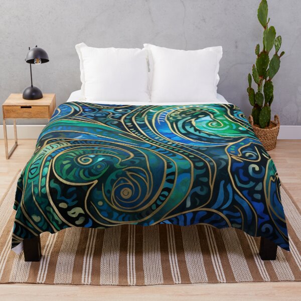 Item preview, New Zealand Māori Paua Pattern Koru Design 389 designed and sold by GrinGalore.
