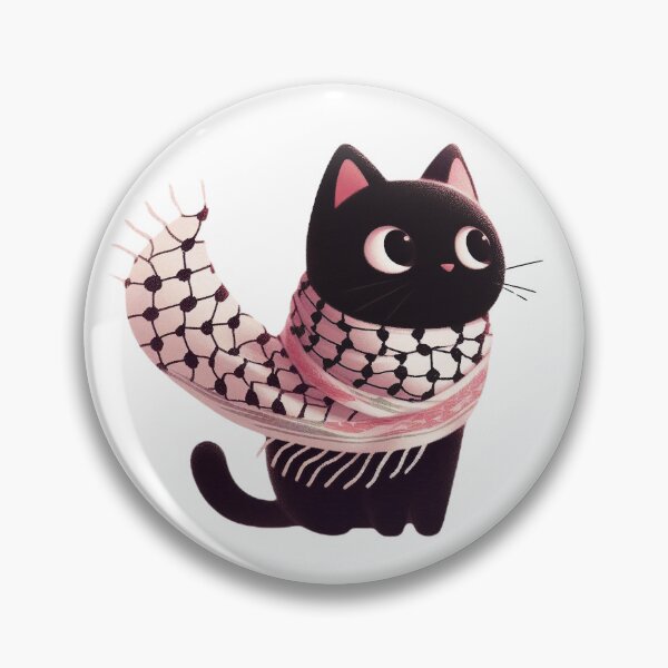 Item preview, Cute cat wearing the keffiyeh designed and sold by FreshArtFusion.