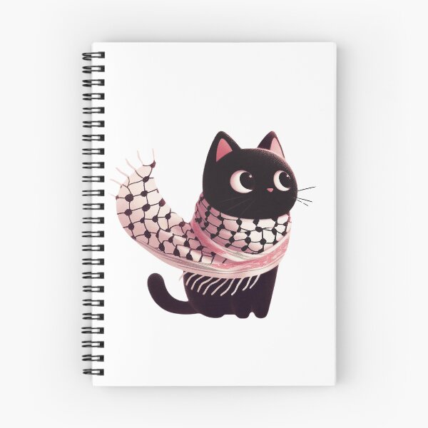 Item preview, Cute cat wearing the keffiyeh designed and sold by FreshArtFusion.