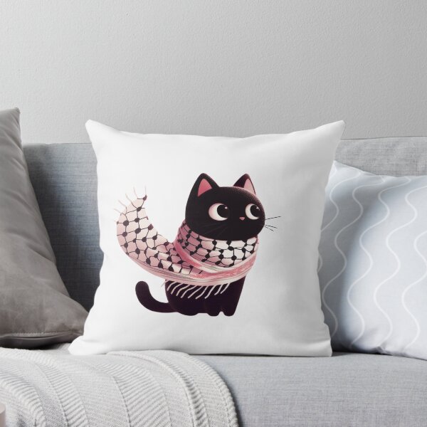 Item preview, Cute cat wearing the keffiyeh designed and sold by FreshArtFusion.