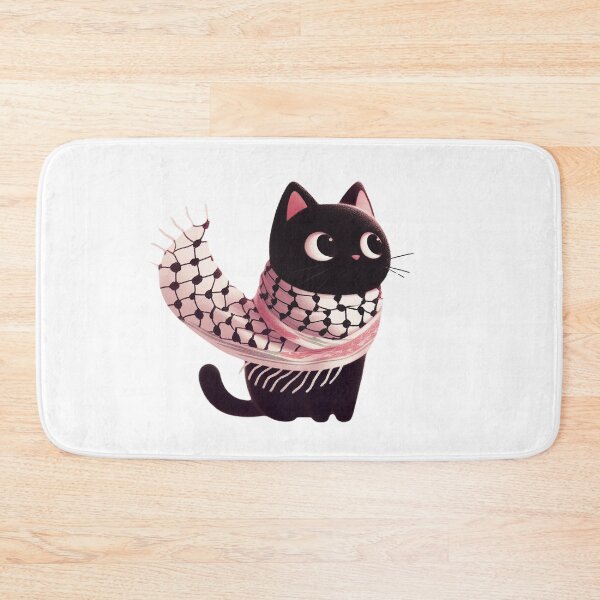 Item preview, Cute cat wearing the keffiyeh designed and sold by FreshArtFusion.