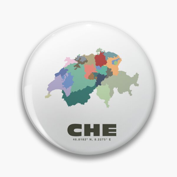 Item preview, Colorful Switzerland Map Poster | Modern CHE Wall Art | Swiss Cantons Art | Gift for Traveler and Switzerland Lover designed and sold by CartoPrints.