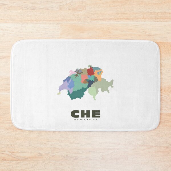 Item preview, Colorful Switzerland Map Poster | Modern CHE Wall Art | Swiss Cantons Art | Gift for Traveler and Switzerland Lover designed and sold by CartoPrints.