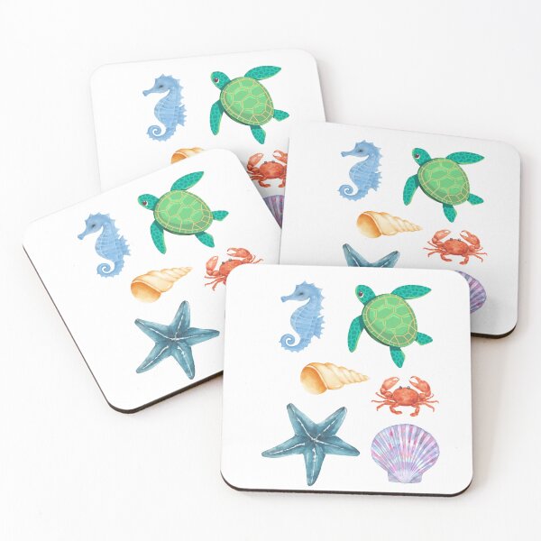 Item preview, Small Beach Animals Art – Cute Coastal Design for Clothing, Accessories, and Perfect Gifts for Beach Lovers designed and sold by knalpot-design.