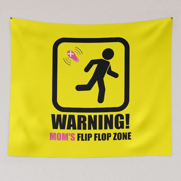Item preview, SIGN POSTER - WARNING! CAREFUL! - MOTHER'S FLOPPING AREA designed and sold by CuPensky.