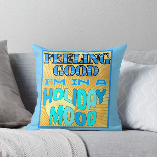 Item preview, Feeling Good I'm in a Holiday Mood Blue designed and sold by CreaTwinkles.