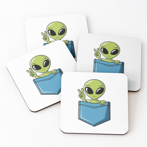 Item preview, Cute Alien in Pocket designed and sold by Suwit Thiamtanong.