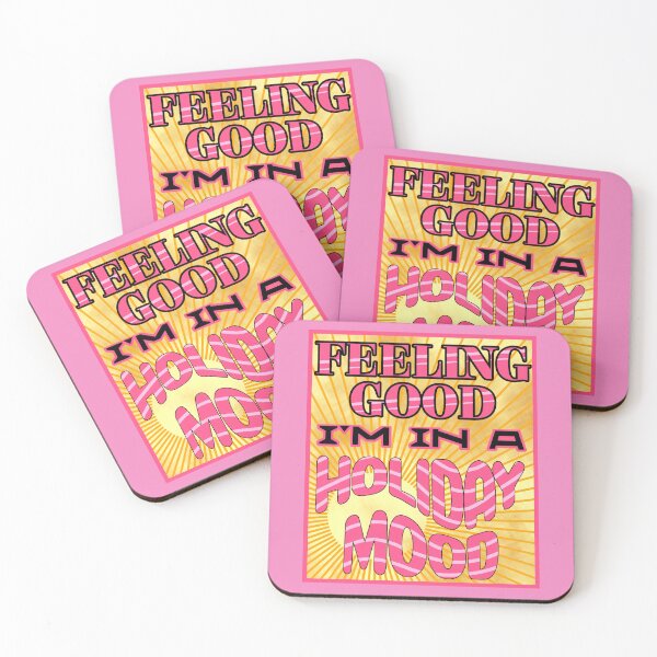 Item preview, Feeling Good I'm in a Holiday Mood Pink designed and sold by CreaTwinkles.