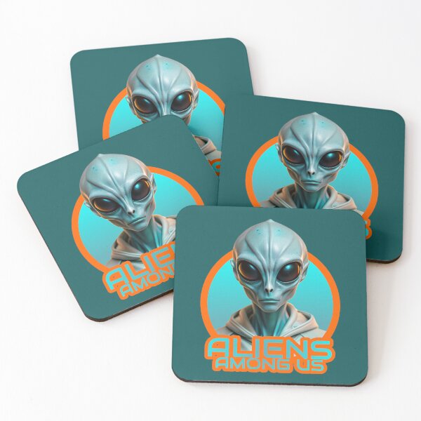 Item preview, ALIENS AMONG US - ALIENS - GRAY MAN designed and sold by CuPensky.