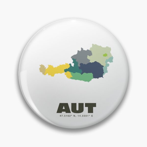 Item preview, Colorful Austria Map - Modern Minimalist Design (AUT) designed and sold by CartoPrints.