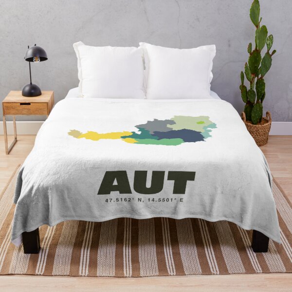 Item preview, Colorful Austria Map - Modern Minimalist Design (AUT) designed and sold by CartoPrints.