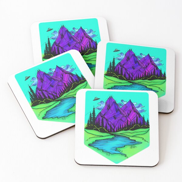 Item preview, Purple mountain majesty UFO designed and sold by Onehappyhook.