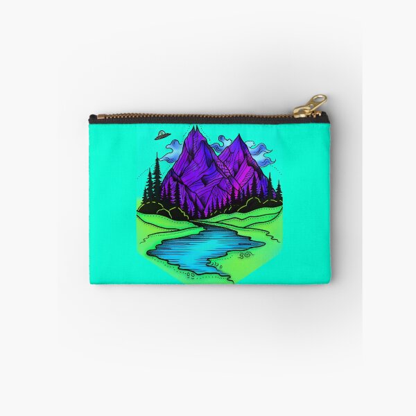Aperçu de l'œuvre OVNI majestueux de la montagne violette créée et vendue par Onehappyhook.