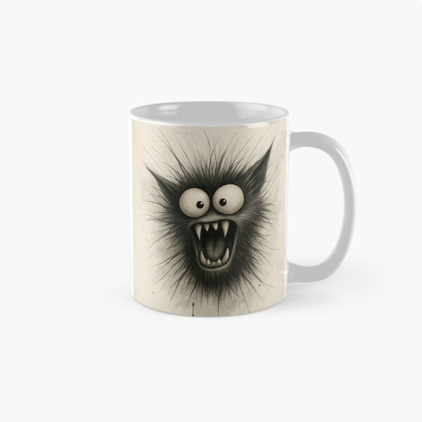 Item preview, Wild Furry Monster – Crazy Eyes Cartoon designed and sold by Kaleidoscope Print.