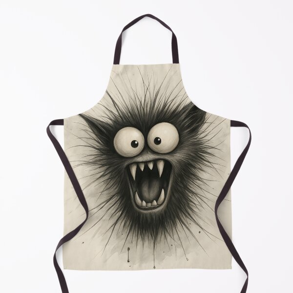 Item preview, Wild Furry Monster – Crazy Eyes Cartoon designed and sold by Kaleidoscope Print.