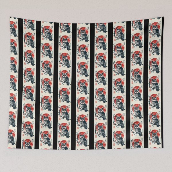 Item preview, long eared owl designed and sold by EuropeanPrints.