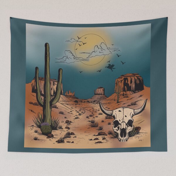 Item preview, Desert Scene and surprise in the sky designed and sold by Onehappyhook.