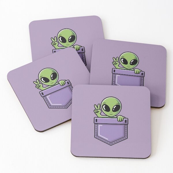 Item preview, Cute Alien in Pocket designed and sold by Suwit Thiamtanong.