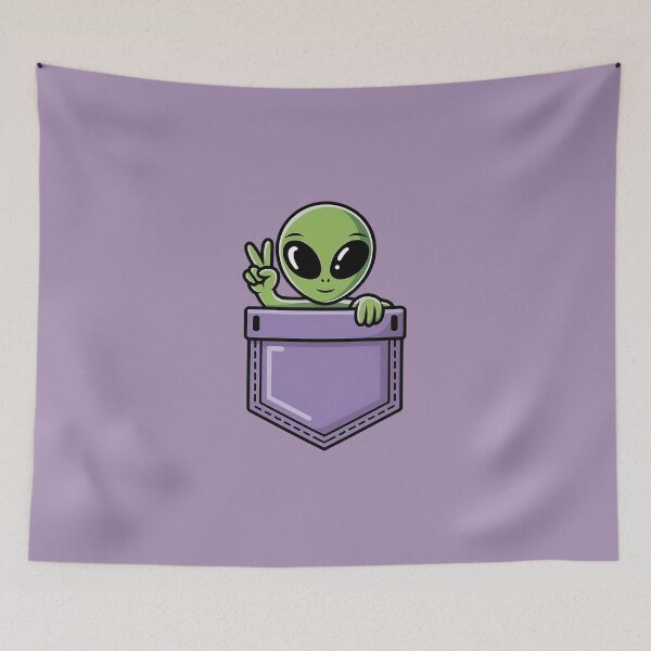 Item preview, Cute Alien in Pocket designed and sold by Suwit Thiamtanong.