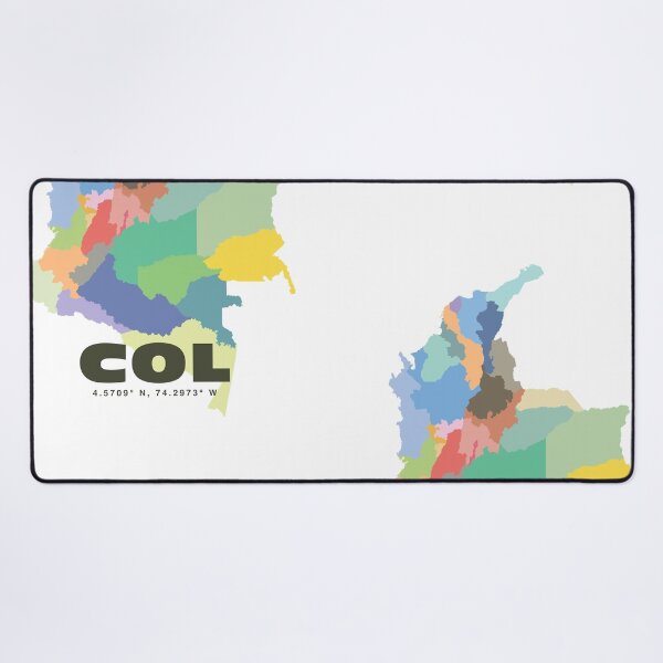 Item preview, Colorful Colombia Map - Modern Minimalist Design (COL) designed and sold by CartoPrints.