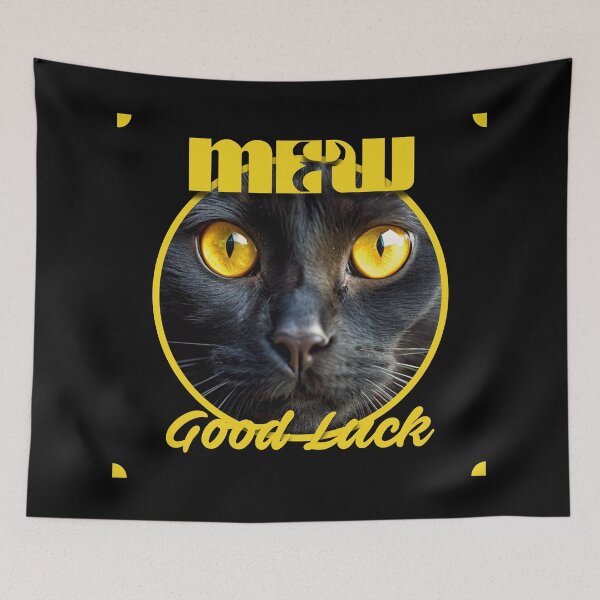 Item preview, MEW! GOOD LUCK - BLACK CAT - BEAUTIFUL EYES designed and sold by CuPensky.